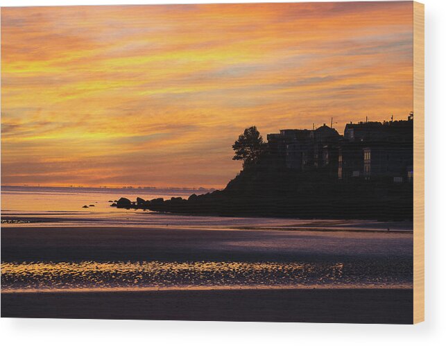 Sunrise Wood Print featuring the photograph Morning Gold by Ellen Koplow