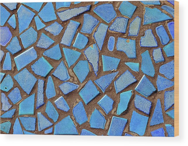 Mosaic Wood Print featuring the photograph Mosaic No. 31-1 by Sandy Taylor