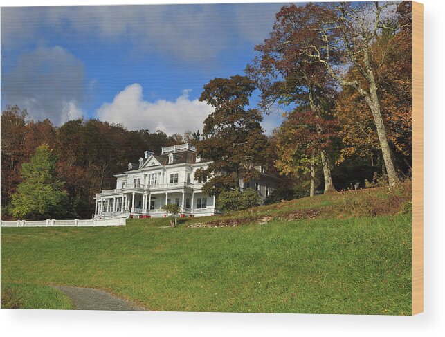 Moses Wood Print featuring the photograph Moses Cone Flat Top Manor by Jill Lang