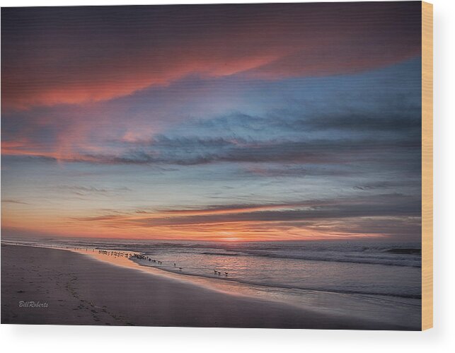 Central California Coast Wood Print featuring the photograph Moss Landing Sunset by Bill Roberts