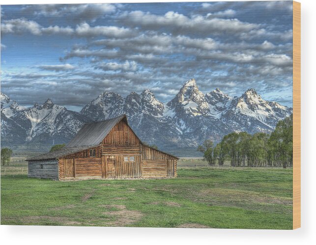 Barn Wood Print featuring the photograph Moulton Morning by David Armstrong