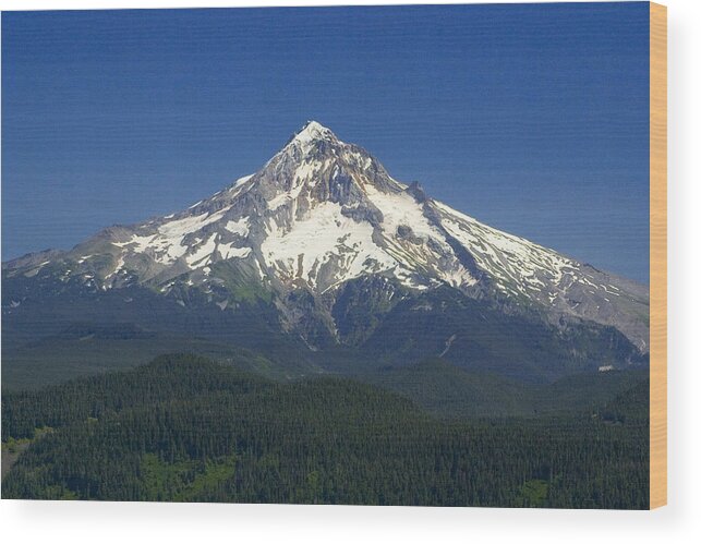 Mountain Wood Print featuring the photograph Mount Hood by Richard Ferguson