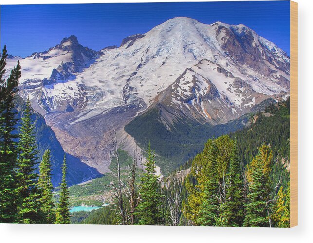 Mount Rainier Wood Print featuring the photograph Mount Rainier III by David Patterson