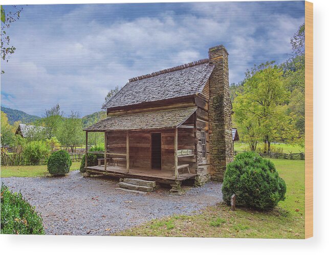 North Wood Print featuring the photograph Mountain Cabin by Tim Stanley