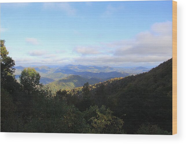 Mountains Wood Print featuring the photograph Mountain Landscape 1 by Allen Nice-Webb