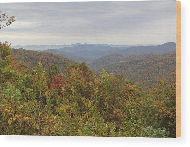 Mountain Wood Print featuring the photograph Mountain Landscape 6 by Allen Nice-Webb