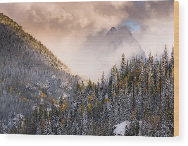 Colorado Wood Print featuring the photograph Mountains Light by Chuck Jason