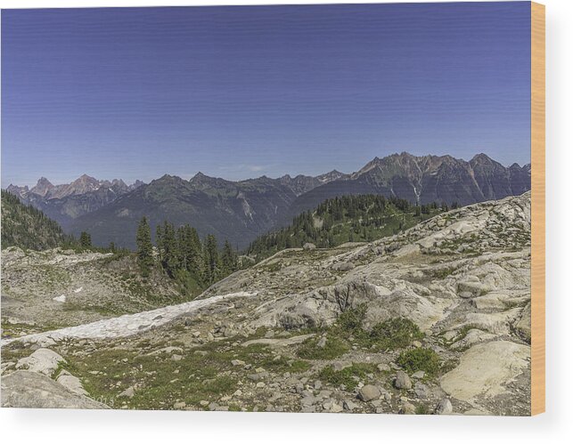 Mountains Wood Print featuring the photograph Mt. Baker Foothills by Mark Joseph