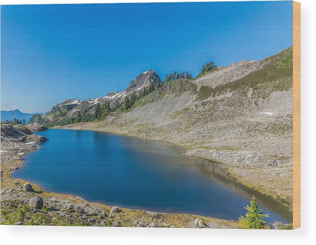 Lake Wood Print featuring the photograph Mt. Baker's Lake Ann by Mark Joseph
