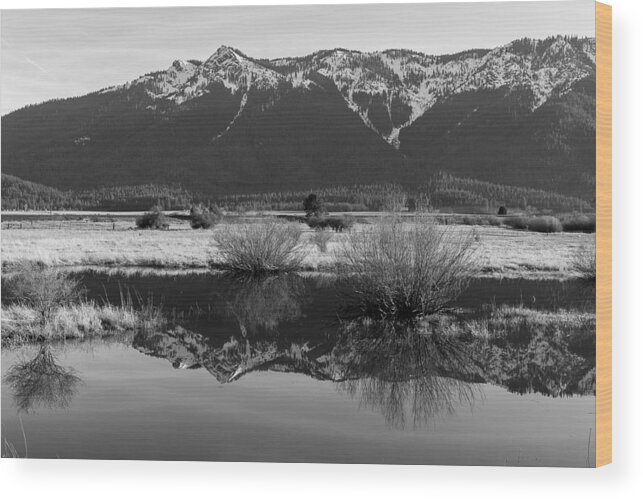 2016 Wood Print featuring the photograph Mt. Hough Reflection by Jan Davies