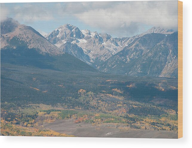 Mount Wood Print featuring the photograph Mt. Powell - Gore Range by Aaron Spong