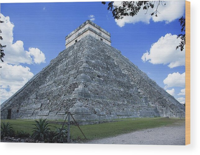 Chillout Wood Print featuring the photograph Mysterious Chichen Itza by Robert Grac