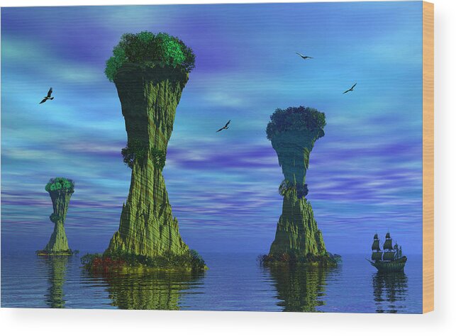 Islands Wood Print featuring the photograph Mysterious Islands by Mark Blauhoefer