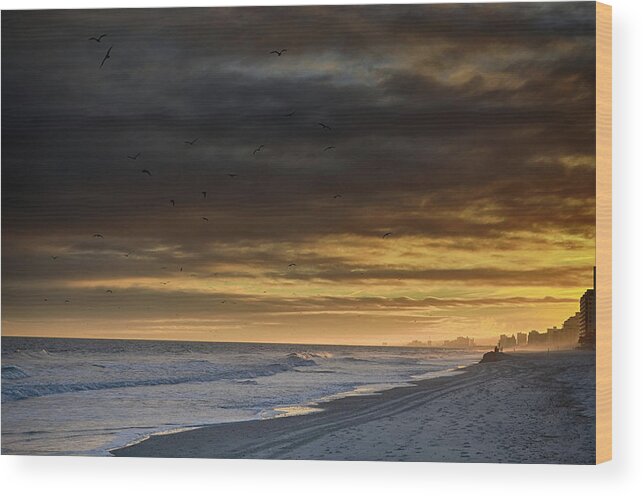 Atlantic Wood Print featuring the photograph Mysterious Myrtle Beach by Kelly Reber