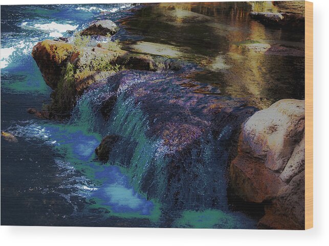 Springs Wood Print featuring the photograph Mystical Springs by DigiArt Diaries by Vicky B Fuller