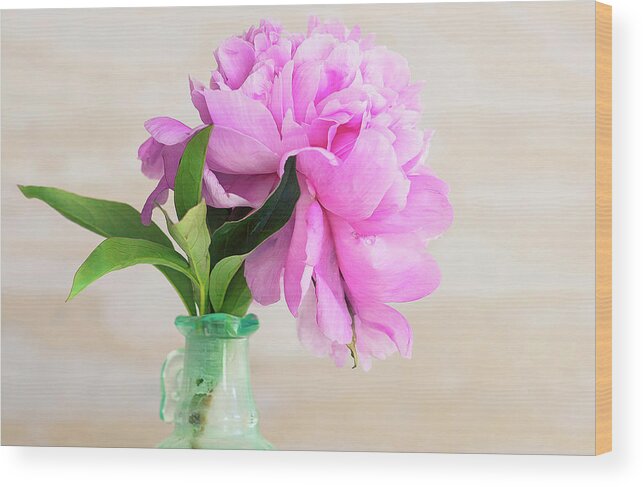 Rich Franco Wood Print featuring the photograph Nancy's Peony by Rich Franco