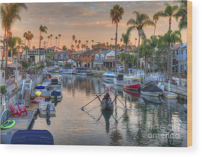 Naples Canals Wood Print featuring the photograph Just Joe and Me by David Zanzinger