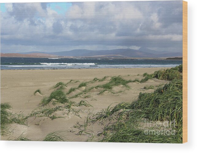 Natural Heritage Area Wood Print featuring the photograph Narin Beach Donegal Ireland #2 by Eddie Barron