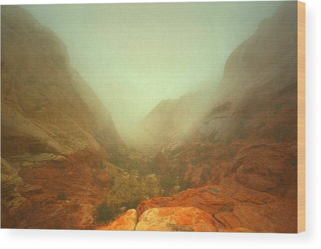 Red Rock Wood Print featuring the photograph Narrow Out by Mark Ross