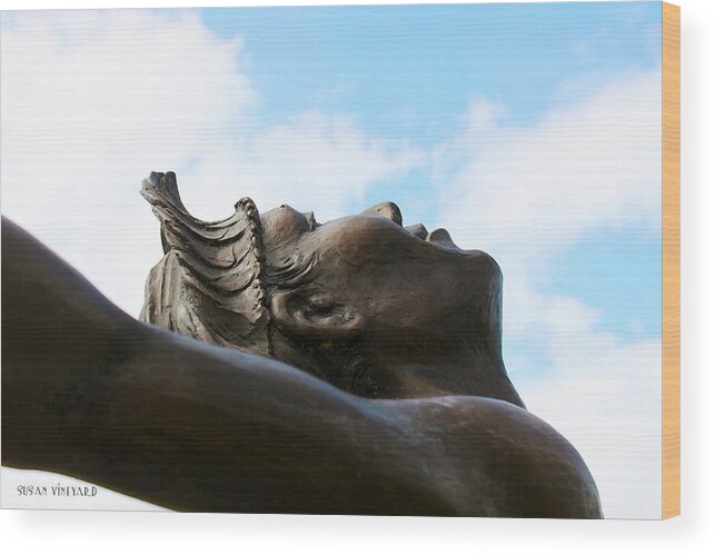 Statue Wood Print featuring the photograph Native Dancer by Susan Vineyard