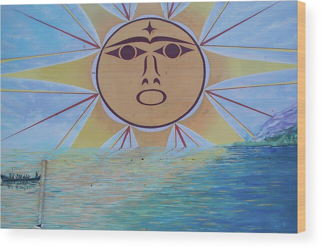 Sun Wood Print featuring the photograph Native Sun by Tom Cochran