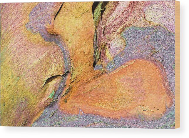 Sandstone Wood Print featuring the photograph Nature's Bold Palette by Christopher Byrd