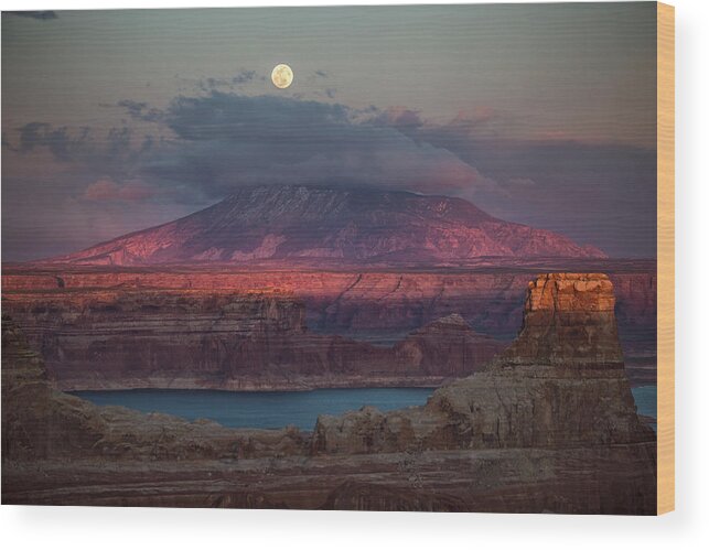 Navajo Mountain Wood Print featuring the photograph Navajo Mountain by Wesley Aston