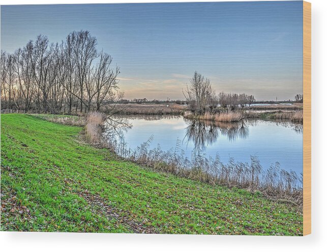 Zwolle Wood Print featuring the photograph Near the Black Water by Frans Blok