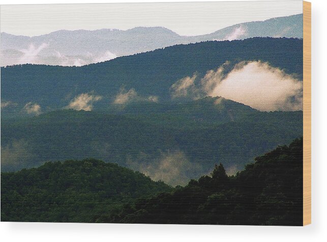 Mountain Landscape Wood Print featuring the photograph New Day Coming by Allen Nice-Webb