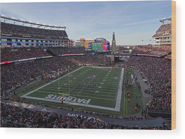 Patriots Wood Print featuring the photograph New England Patriots by Juergen Roth