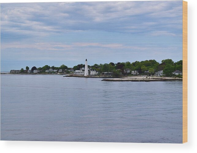 Lighthouse Wood Print featuring the photograph New London Harbor Lighthouse by Nicole Lloyd