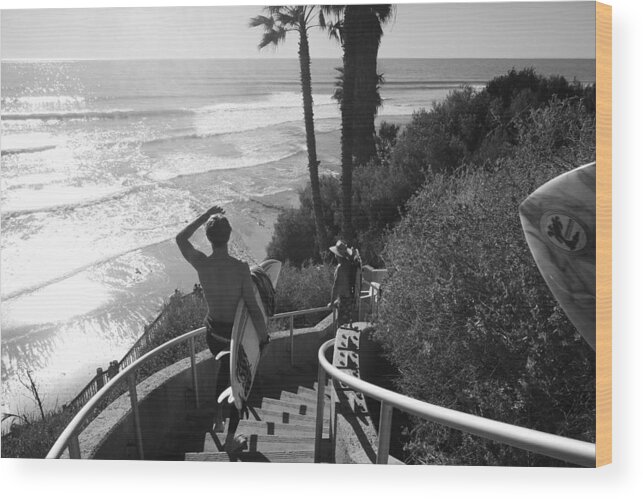 Surfing Wood Print featuring the photograph New North Swell by Jeffrey Ommen