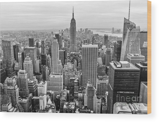 New York Wood Print featuring the photograph New York City by Anthony Sacco