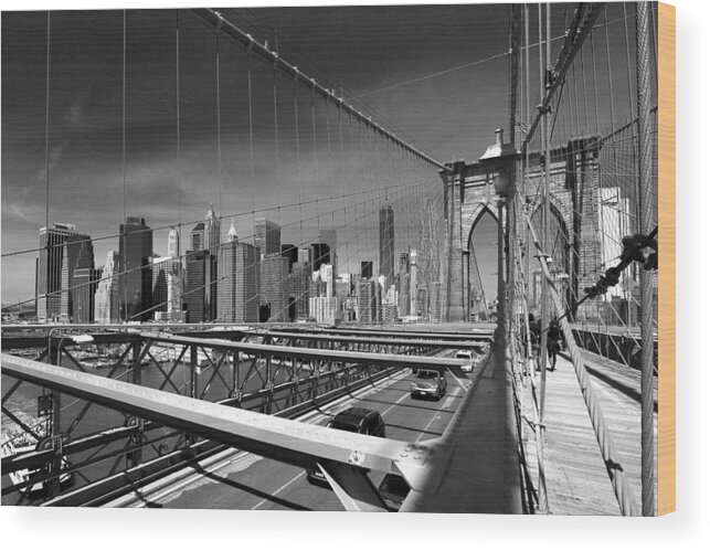 Brooklyn Wood Print featuring the photograph New York City by Steve Parr
