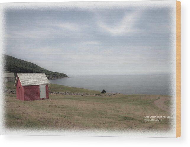  Wood Print featuring the photograph Newfoundland coast by Mark Alesse