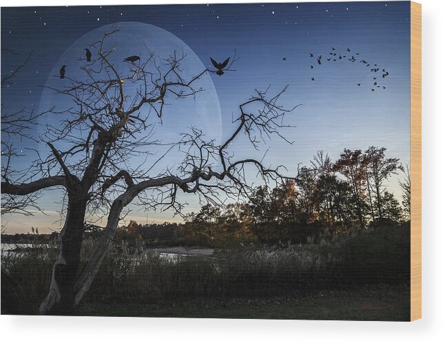 2d Wood Print featuring the photograph Night Shift by Brian Wallace