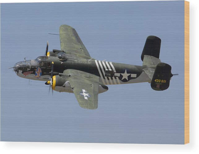 Airplane Wood Print featuring the photograph North American Mitchell Executive Sweet by Brian Lockett