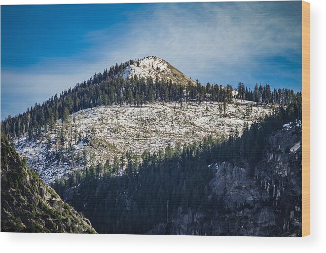 California Wood Print featuring the photograph North Dome Yosemite by Adam Rainoff