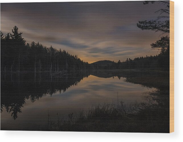 Marlboro Wood Print featuring the photograph North Pond Road Twilight by Tom Singleton