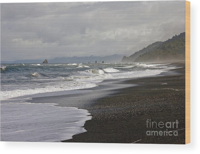 California Wood Print featuring the photograph Northern CA Coast by Cindy Murphy - NightVisions 