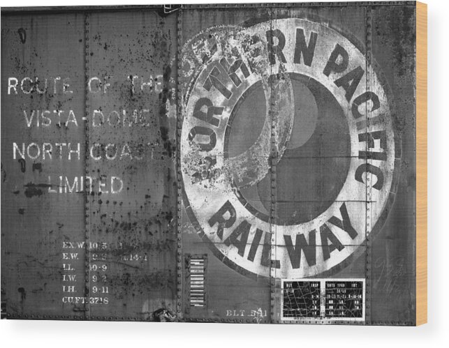 Northern Pacific Railway Wood Print featuring the photograph Northern Pacific Railway Past by Todd Klassy