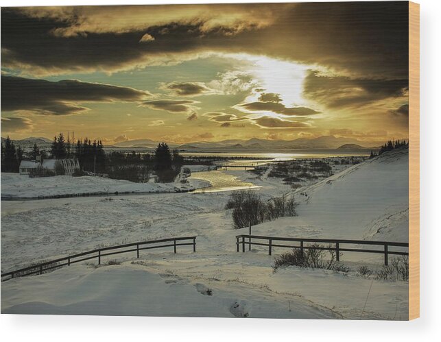 Northern Wood Print featuring the photograph Northern winter by Robert Grac