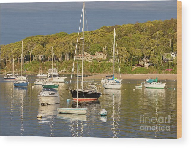 Northport Wood Print featuring the photograph Northport Harbor by Sean Mills