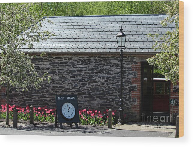 Oakfield Park Wood Print featuring the photograph Oakfield Station Donegal Ireland by Eddie Barron