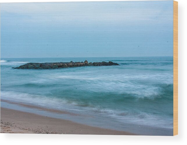 Atlantic Wood Print featuring the photograph Ocean flow by Kathleen McGinley