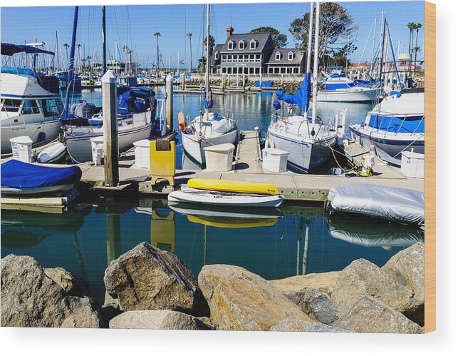 Oceanside Harbor Wood Print featuring the photograph Oceanside Harbor 4 by Ben Graham