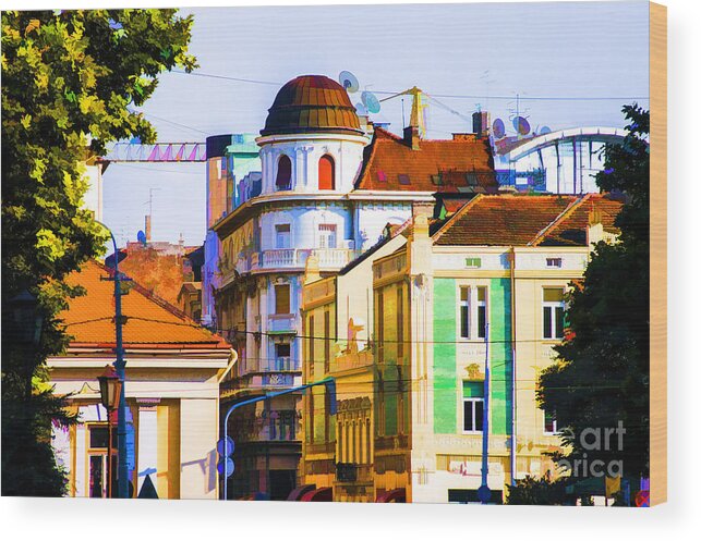 Historic Old Areas Belgrade Wood Print featuring the photograph Old Belgrade by Rick Bragan