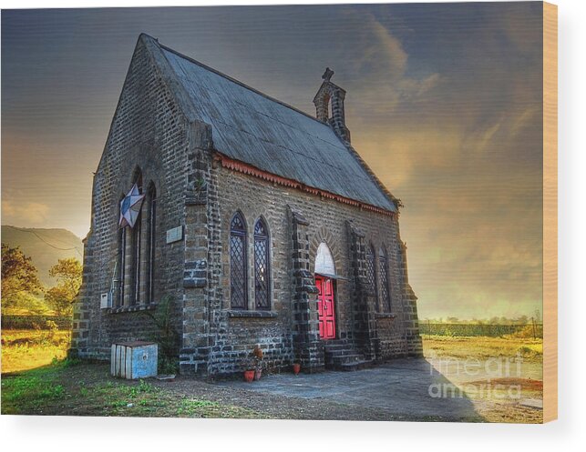 Old Church Wood Print featuring the photograph Old Church by Charuhas Images