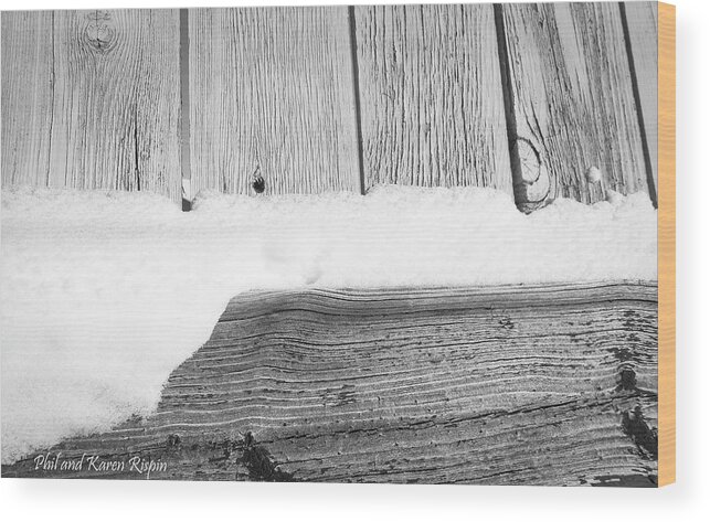 2017-12-25 Wood Print featuring the photograph Old Fence by Phil And Karen Rispin