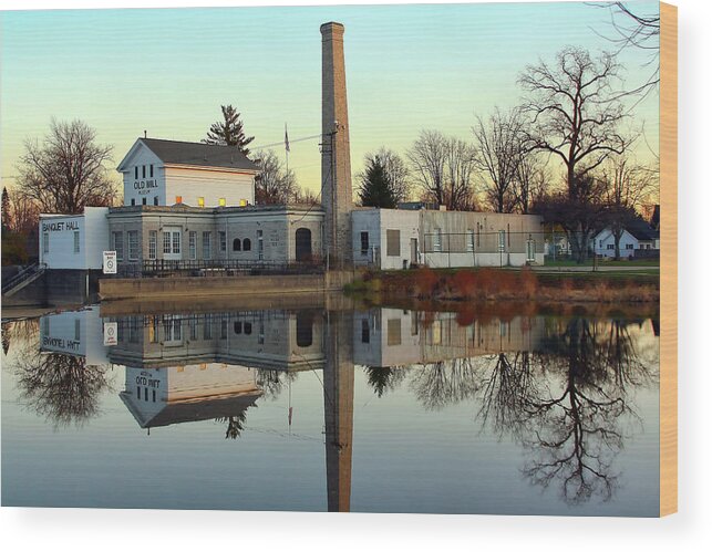 Dundee; Dundee Michigan Wood Print featuring the photograph Old Mill Museum by Pat Cook